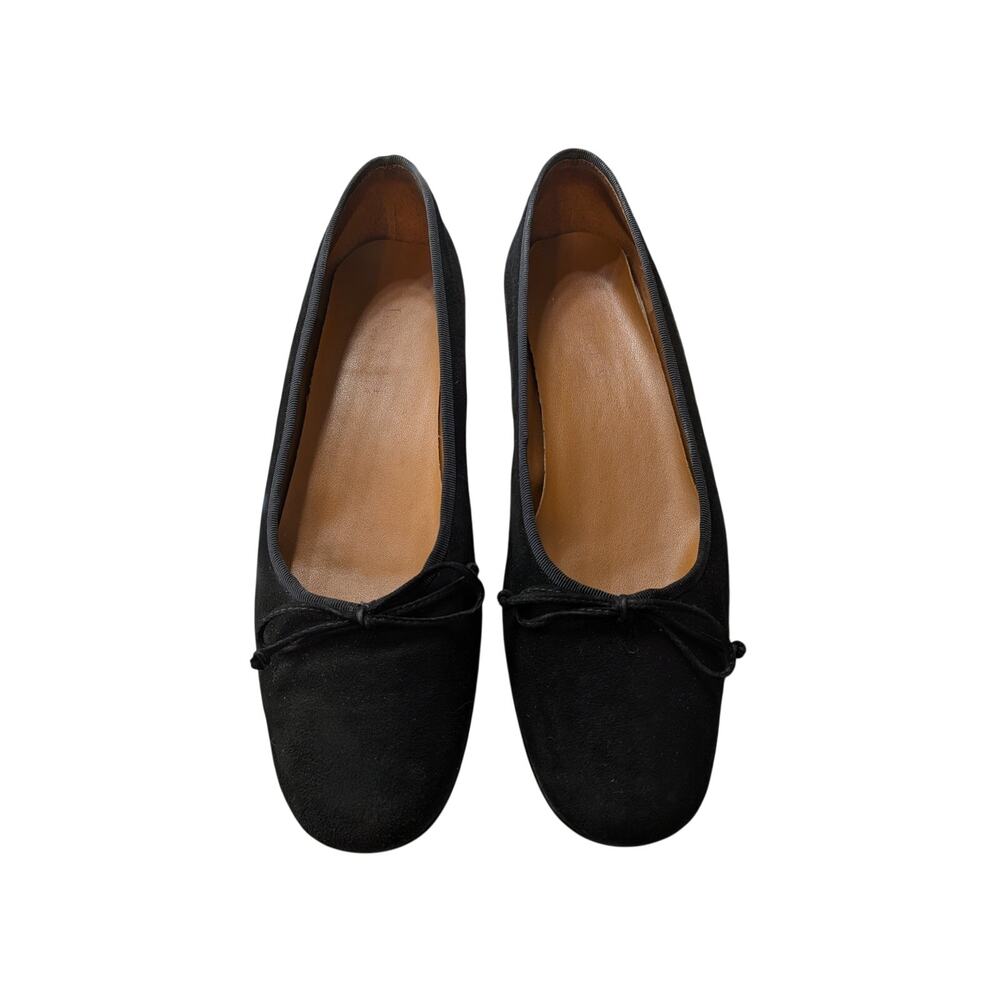 Lauren Ralph Lauren Black Suede Ballet Flats